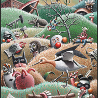 Morgan Bulkeley'swork, Book: Saw-whet Owl, Avocet, Lark Sparrow Mask